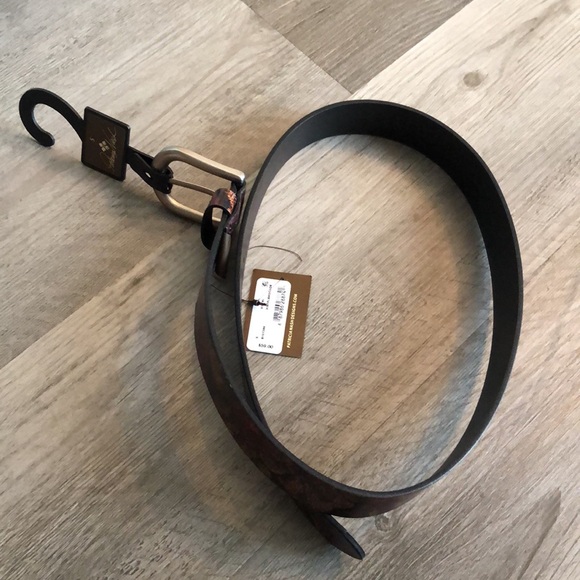 Patricia Nash Vietri Tooled Floral Black Leather Belt Size L NWT - Picture 4 of 16